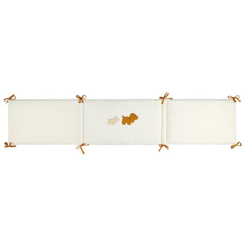 Tour de lit jacquard vanille CHARLIE - NATTOU