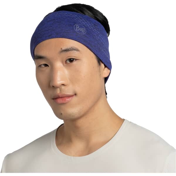 Bandeau ski BUFF DRYFLX HEADBAND SOLID ULTRAMARINE