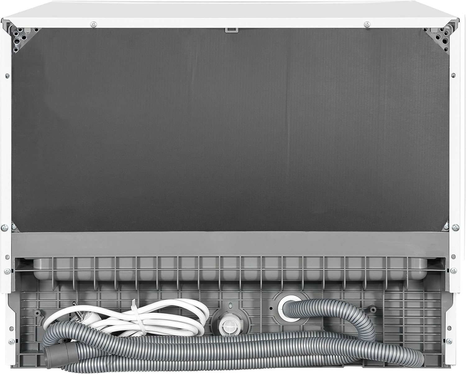 Exquisit Tischgeschirrspüler GSP206-030D weiss | Spülmaschine 55 cm freistehend | Kleiner Geschirrspüler 6 Maßgedecke | Tischspülmaschine LED Display