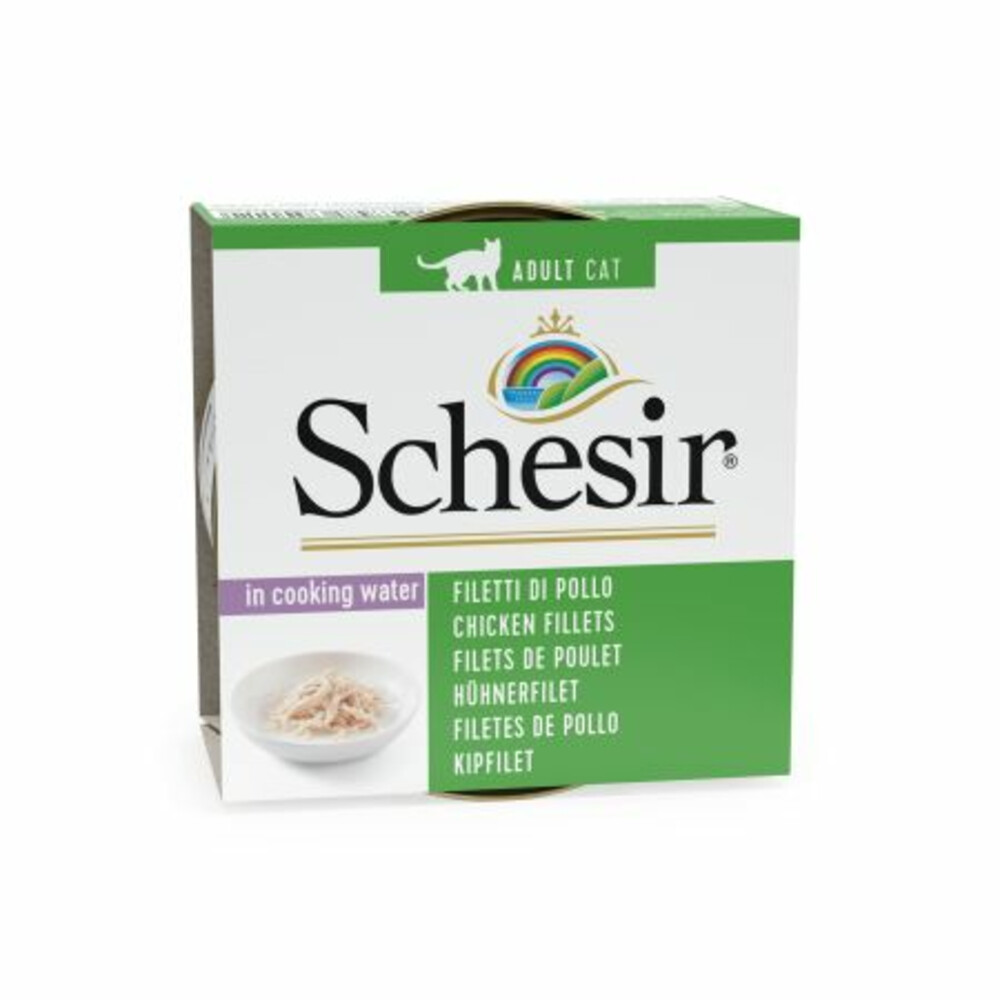 Schesir Kattenvoer Gekookte Kipfilet85 gr