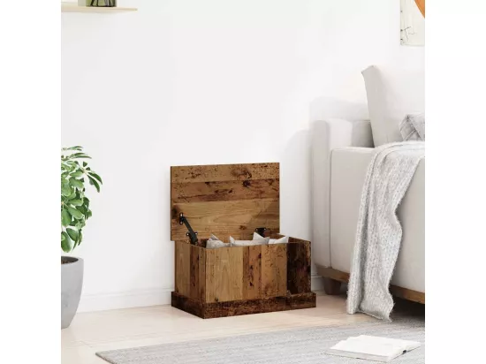 Boîtes de rangement vieux bois 30x50x28 cm bois d'ingénierie