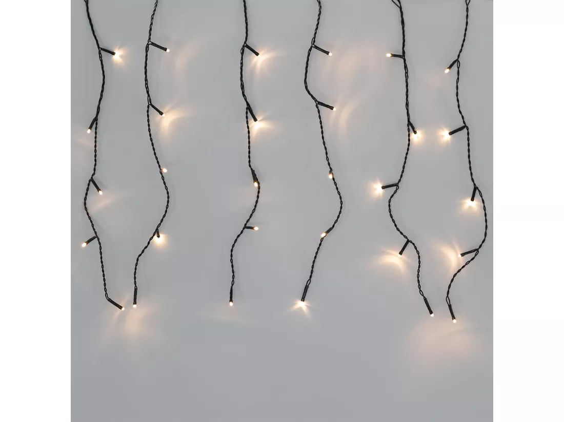 Rideau de Guirlande LED Dimmable 3000K Blanc chaud