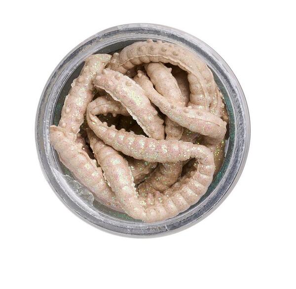 Leurres truite Berkley Powerbait Power Scales Honey Worm 2.5cm (55 pcs)