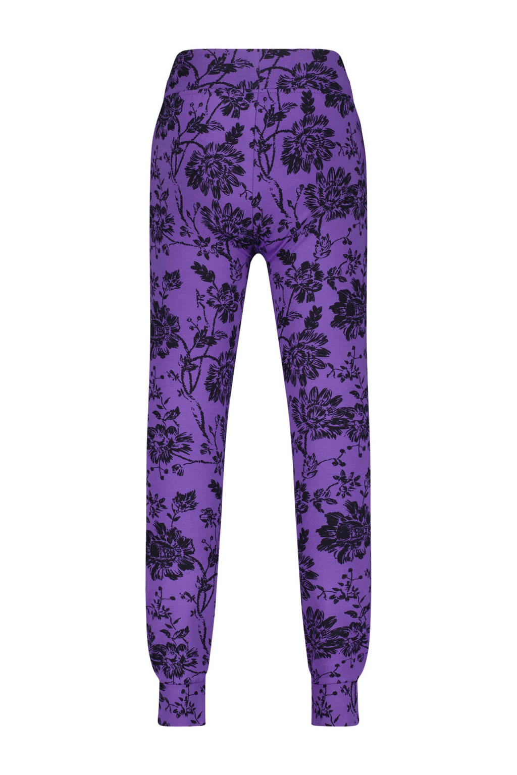 Vingino pyjama Wayra met all over print paars/zwart