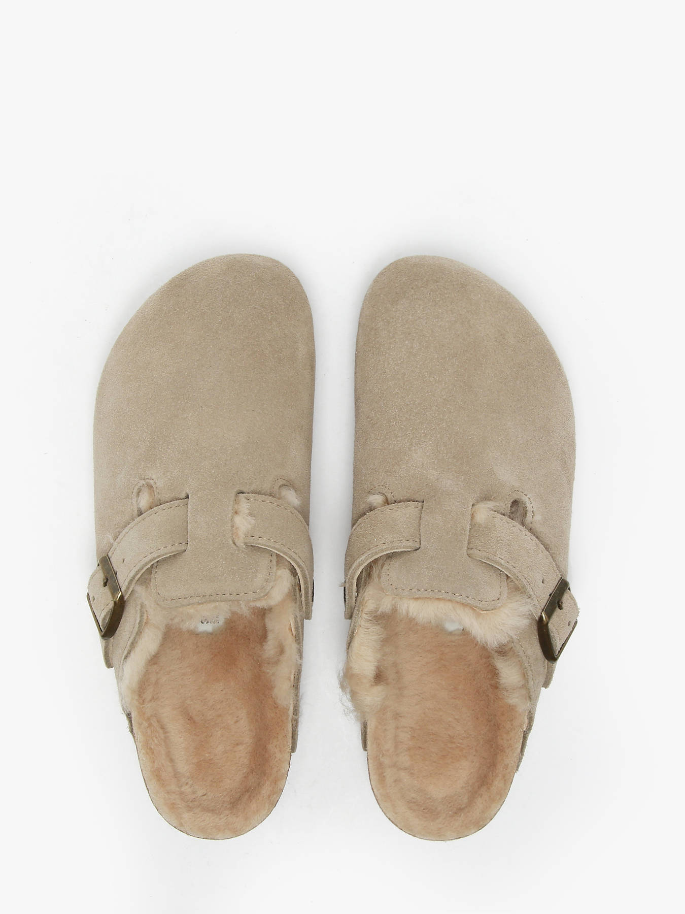 Mules Boston Shearling en cuir BIRKENSTOCK