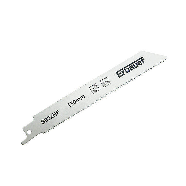 Lame de scie égoïne U droite générale Erbauer Bois/Métal, lot de 2