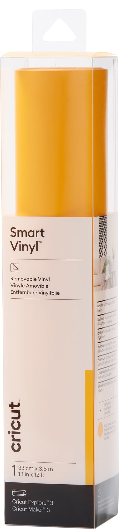 Cricut Smart Vinyl Removable ark 33 x 366 cm (maize yellow)