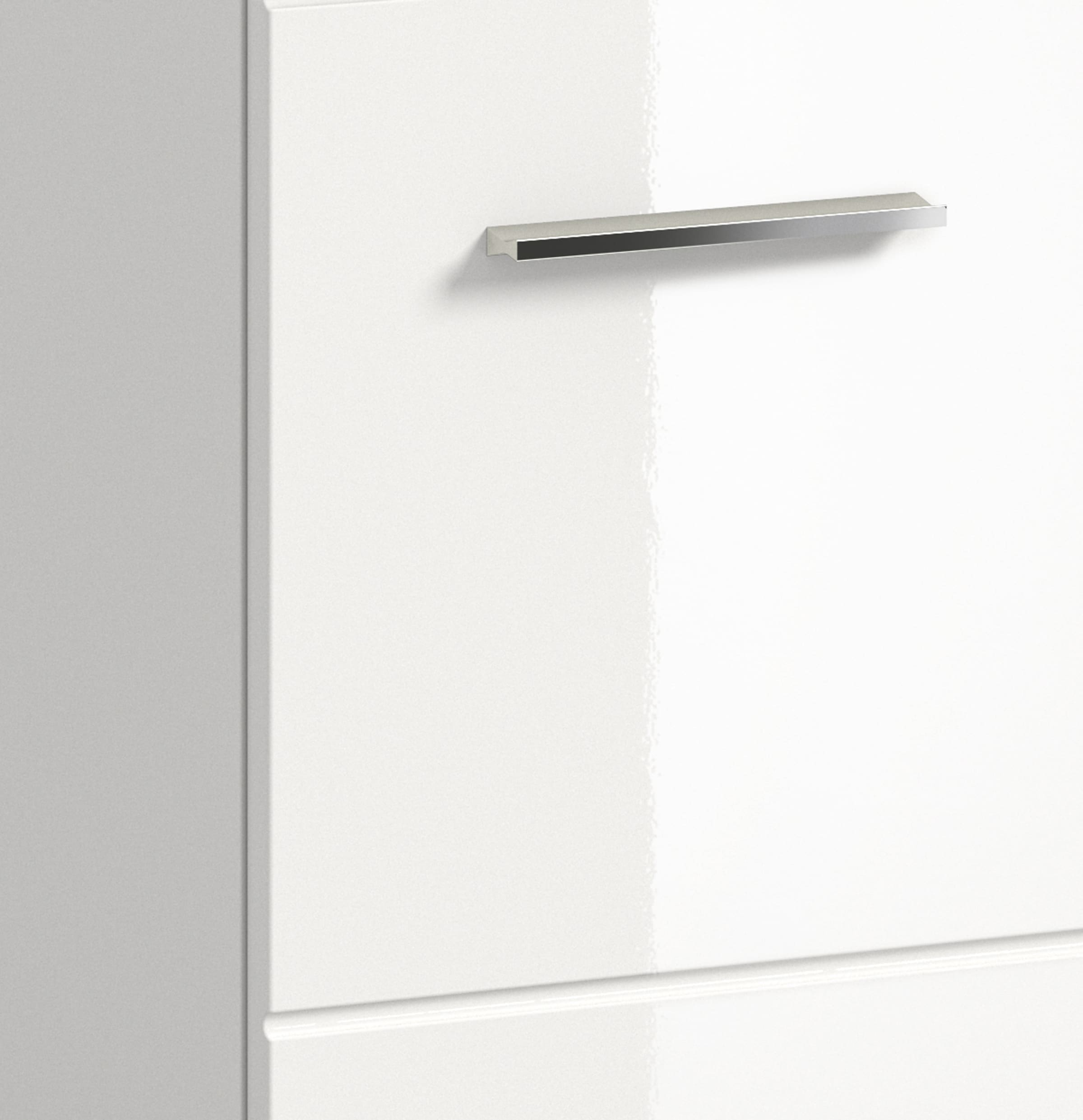 INOSIGN Waschbeckenunterschrank 2 Stk. tlg. Florenz, Waschtisch inkl. Waschbecken, Weiss Hochglanz Tiefzieh