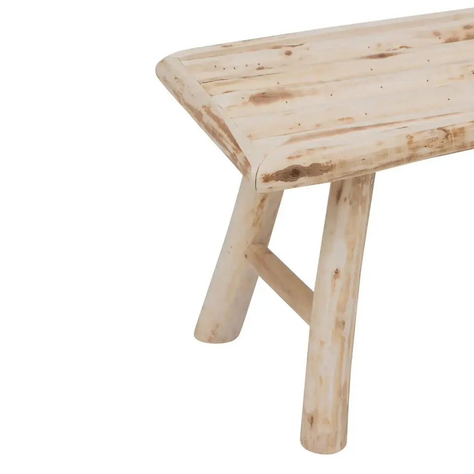 Atmosphera zit krukje/bijzet bankje - hout - 70 x 26 x 31 cm