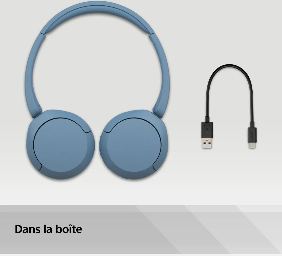 Sony WH-CH520 Bleu Casques Bluetooth
