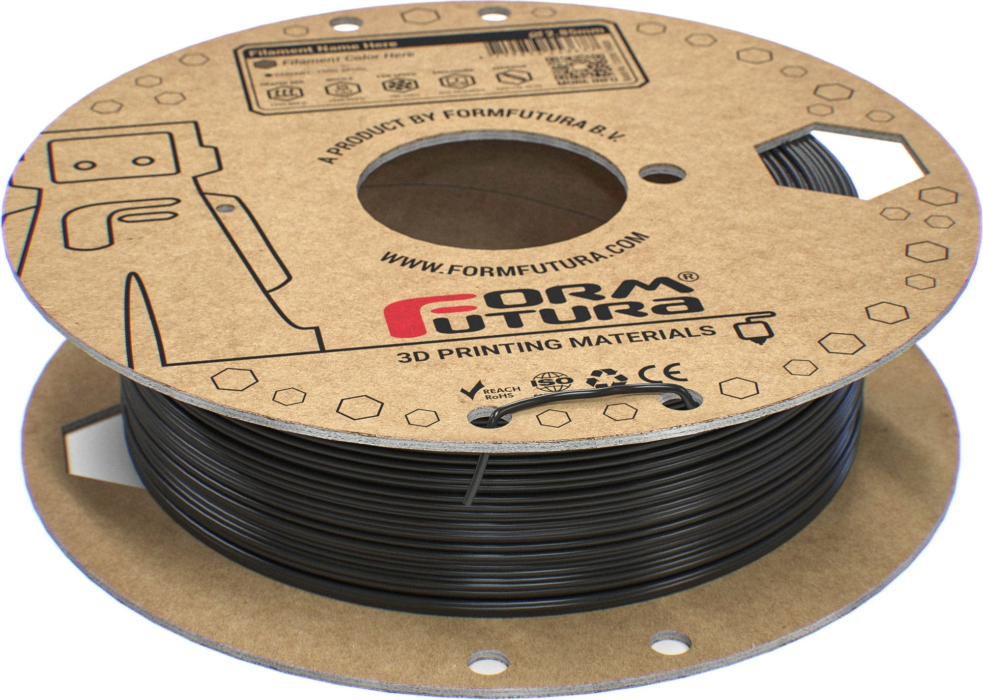FormFutura  Python Flex TPU 90A Black, 1,75 mm / 500 g    Flexibles Filament mit 90A-Shore-Härte