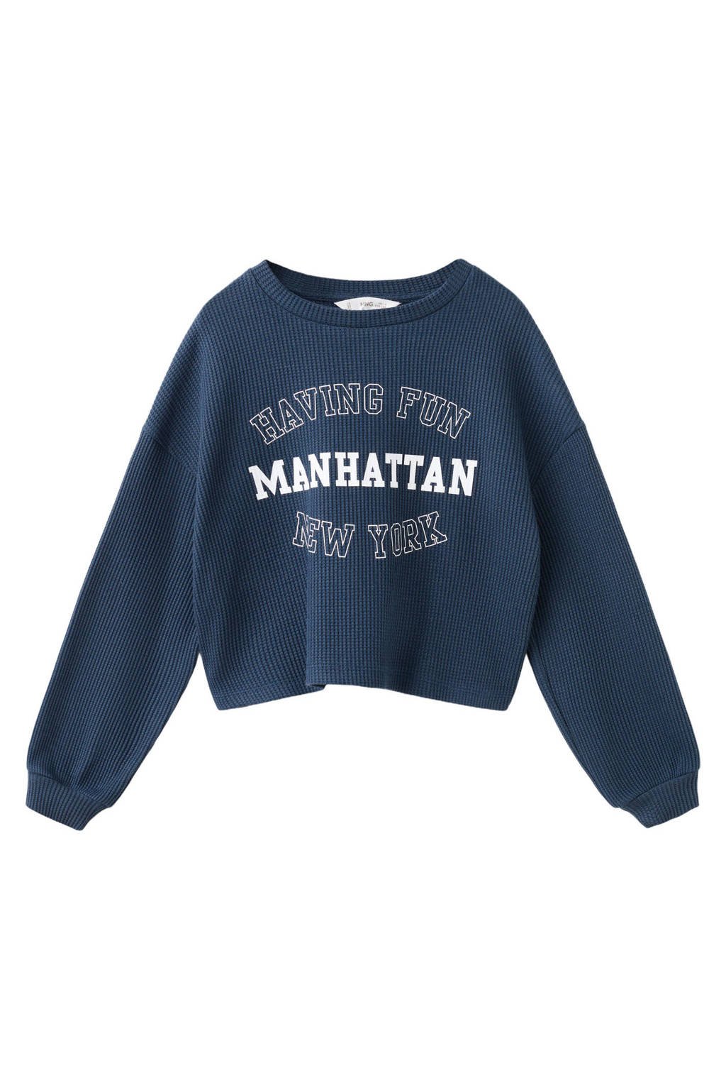 Mango Kids sweater donkerblauw