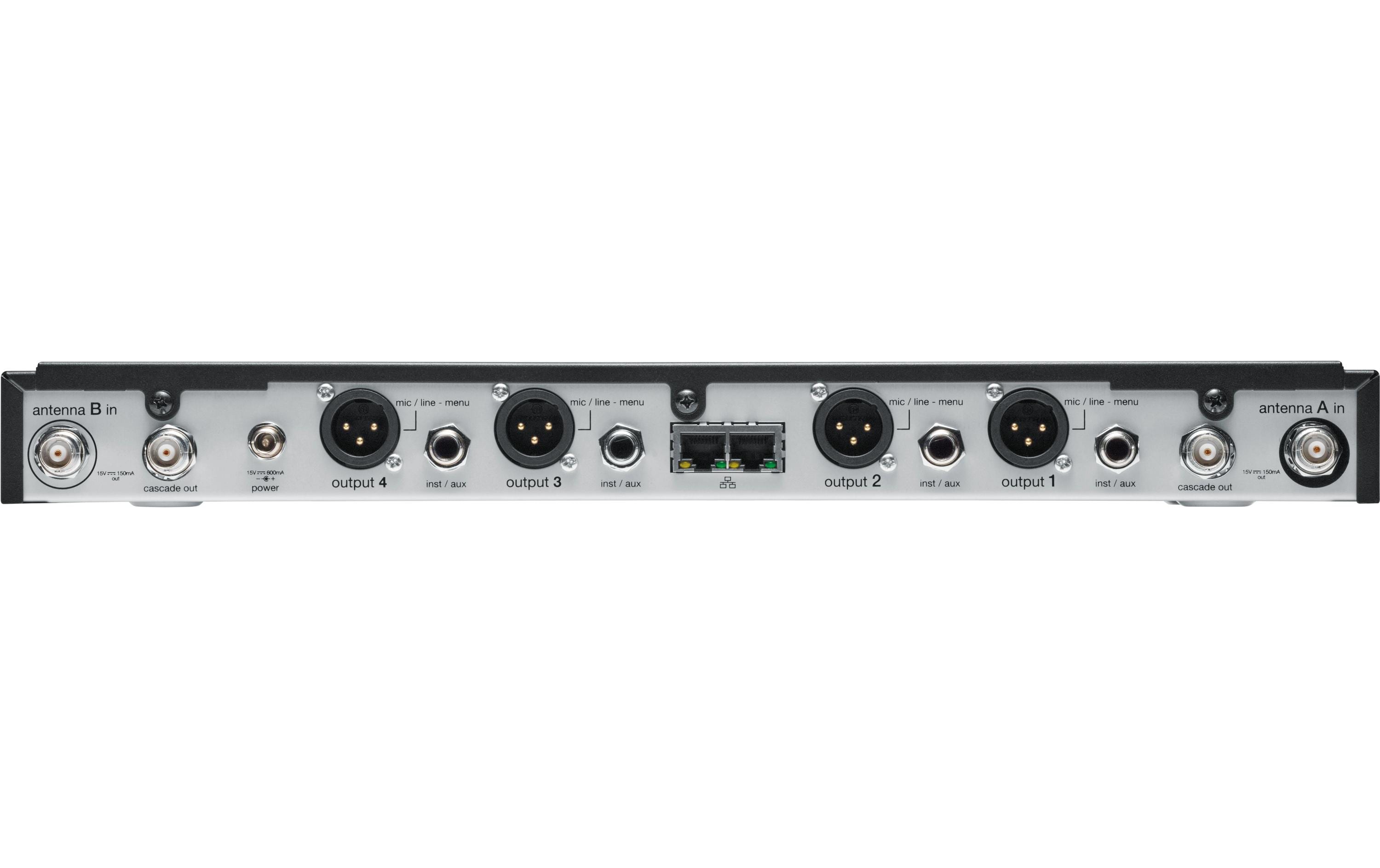 Empfänger SLXD4Q<br>Digitaler Vierkanal-Funkempfänger