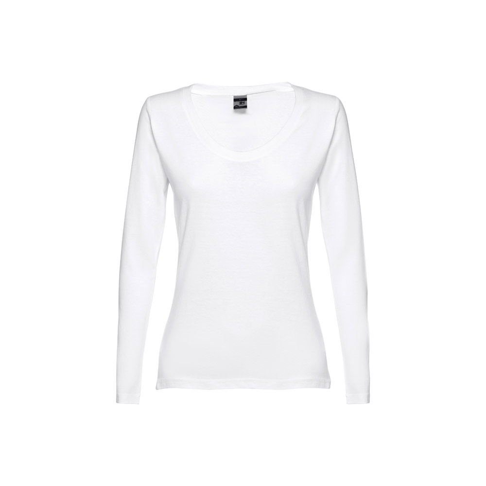 TH Clothes 30125 - T-shirt à manches longues ceinturé pour femmes