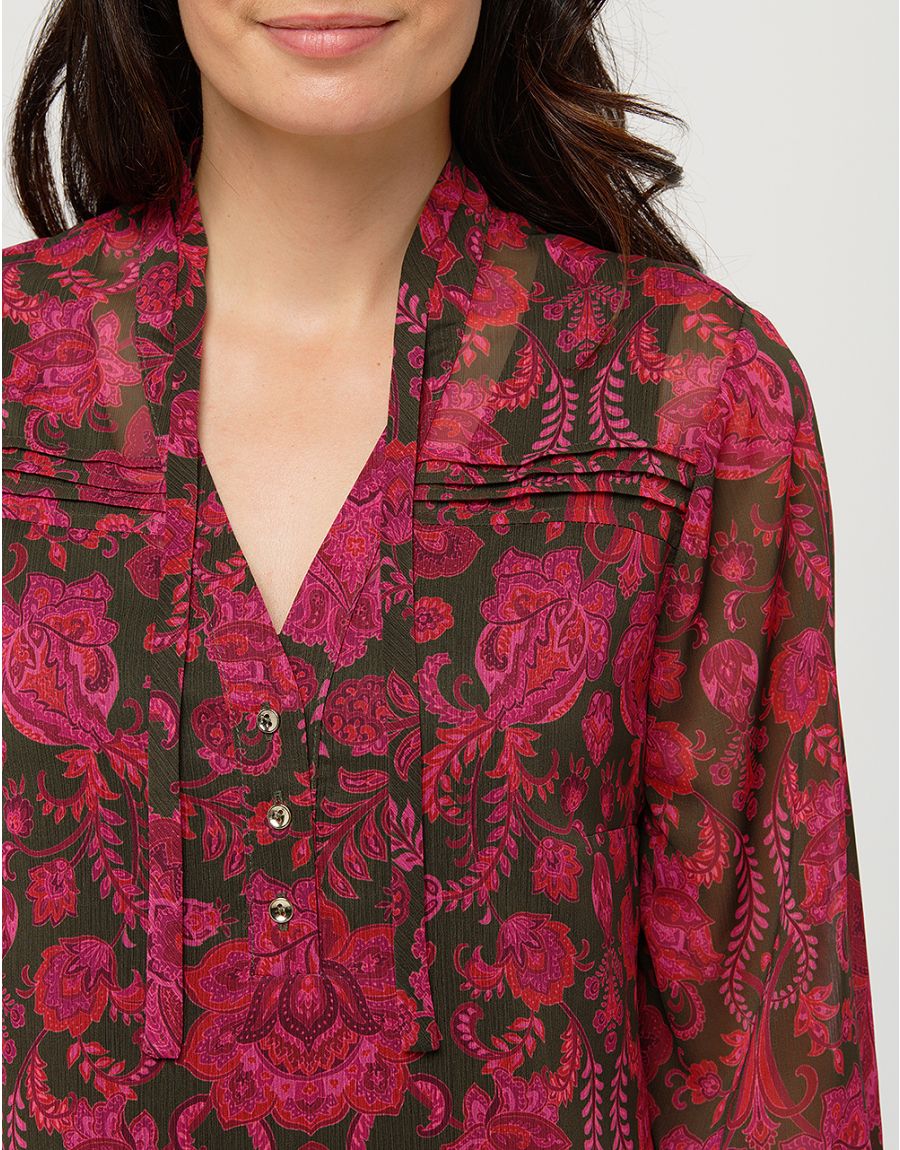 Blouse fluide rose
