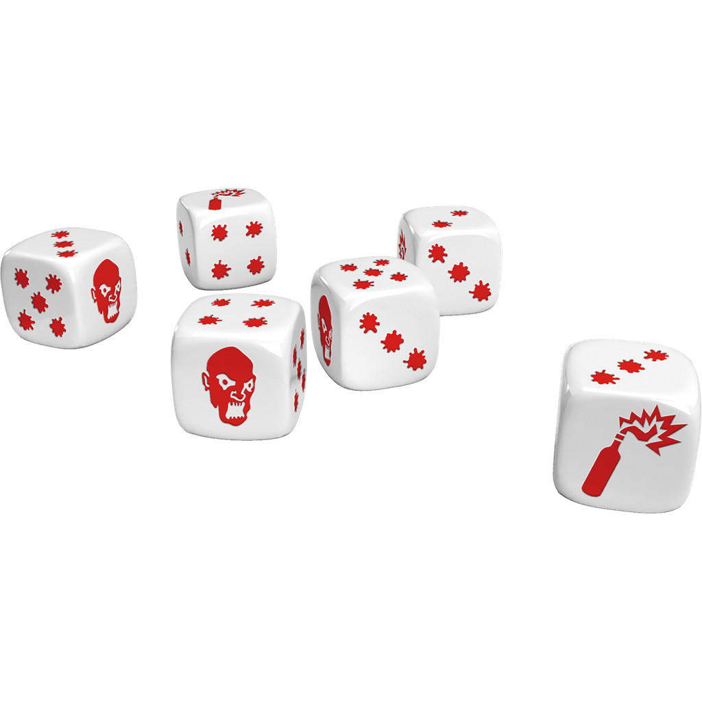 Zombicide (Saison 1) - 2ème Edition : Dés Spéciaux Noirs et Blanc
