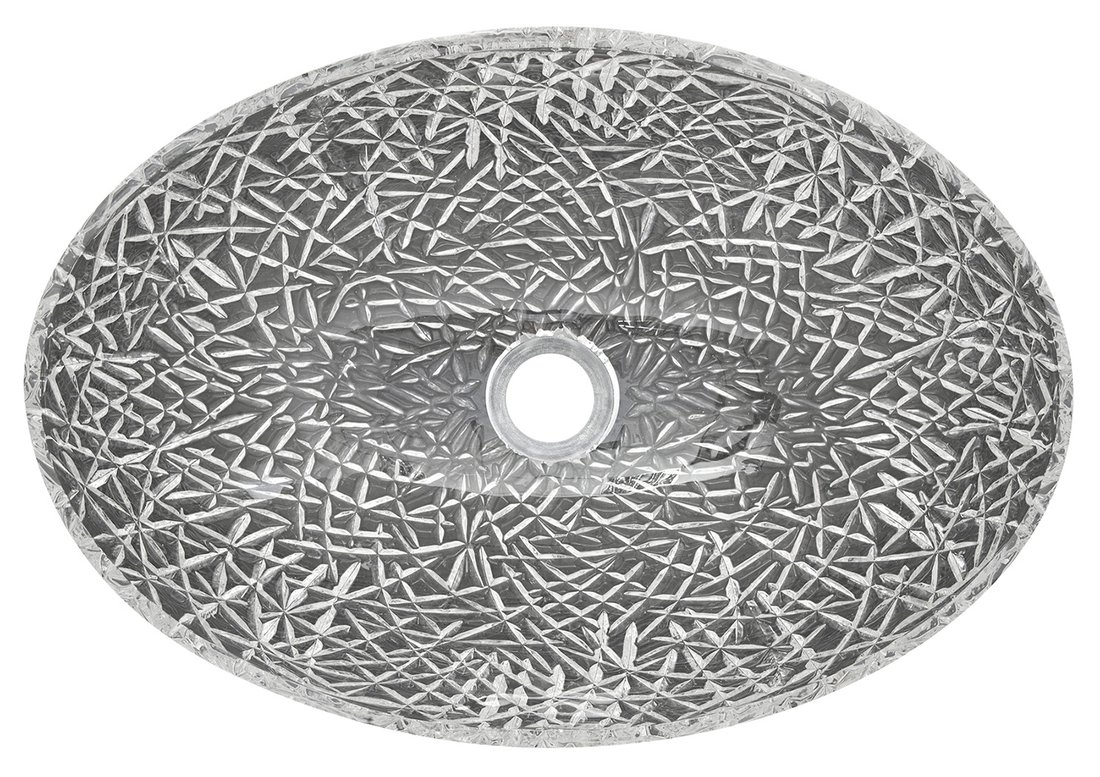 Sapho Purus glazen waskom 50x36cm