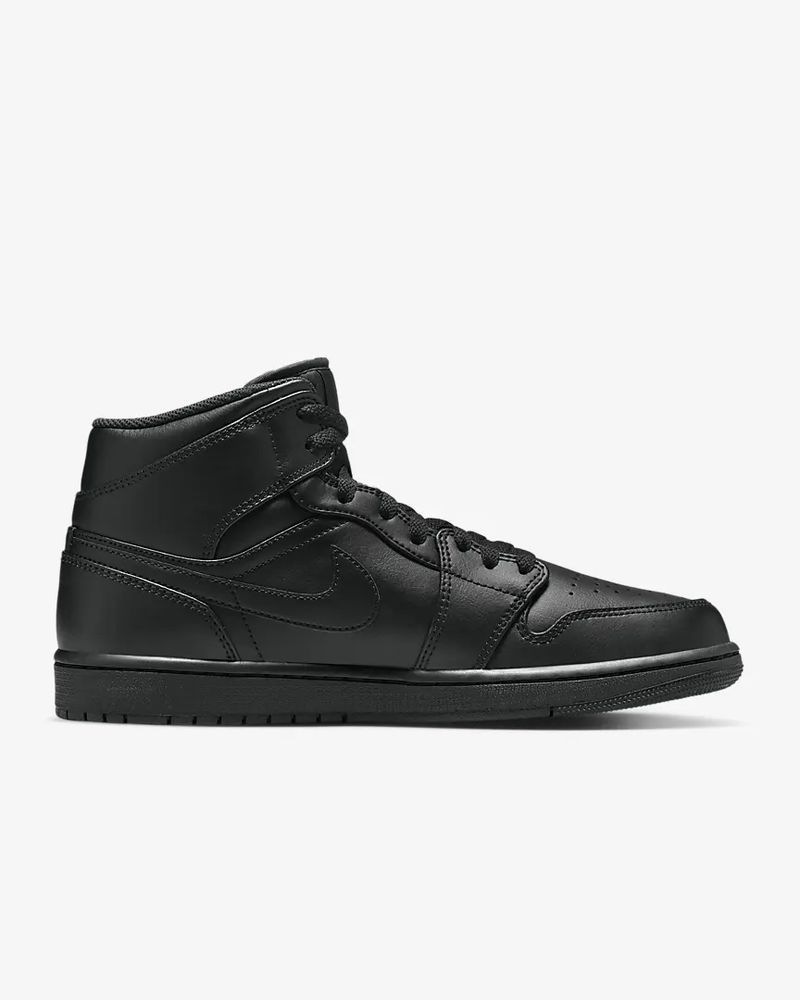 Chaussures Nike Jordan 1 Mid Noir pour homme