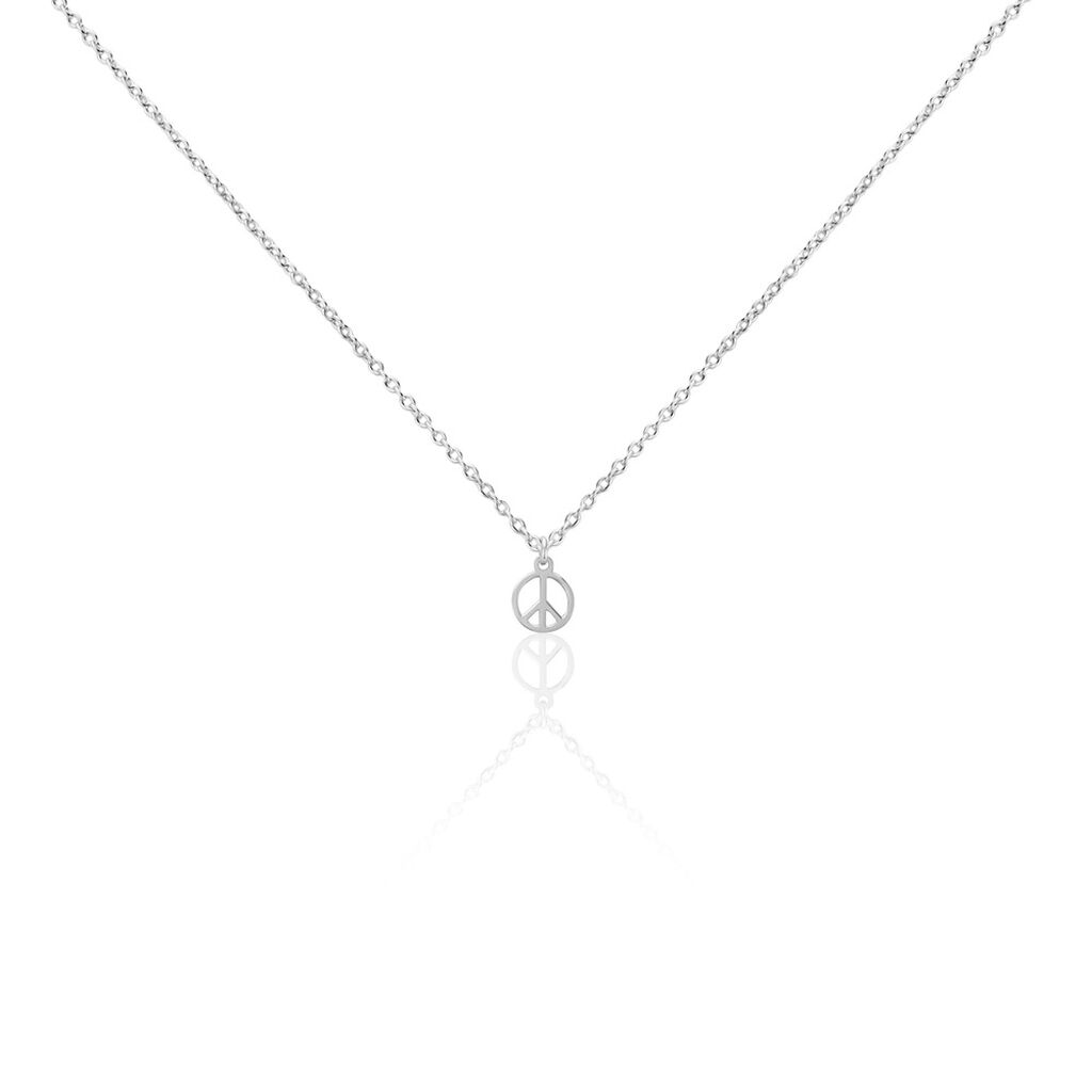 Collier Paz Argent Blanc