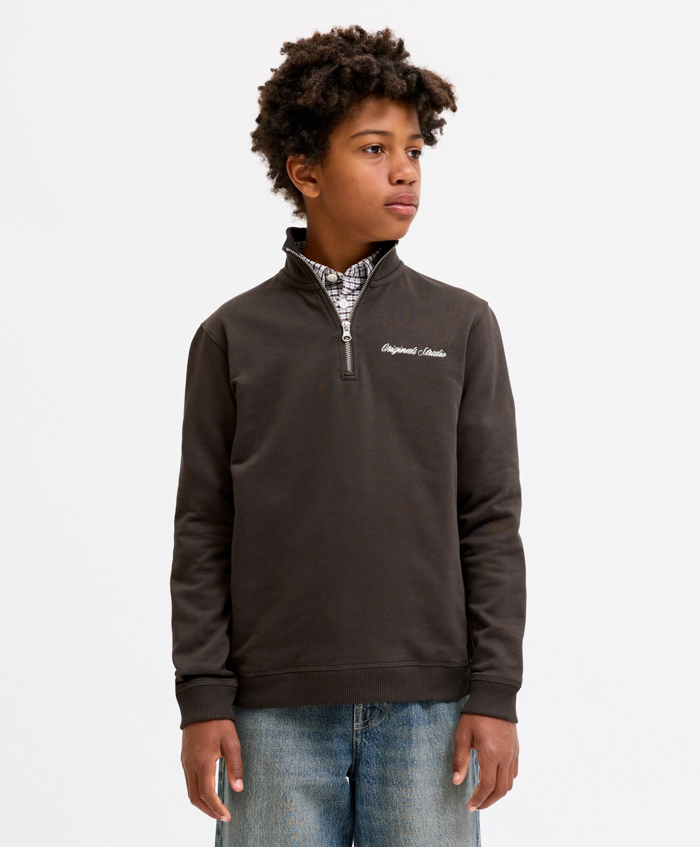 Jack & Jones Jongens sweater bruin
