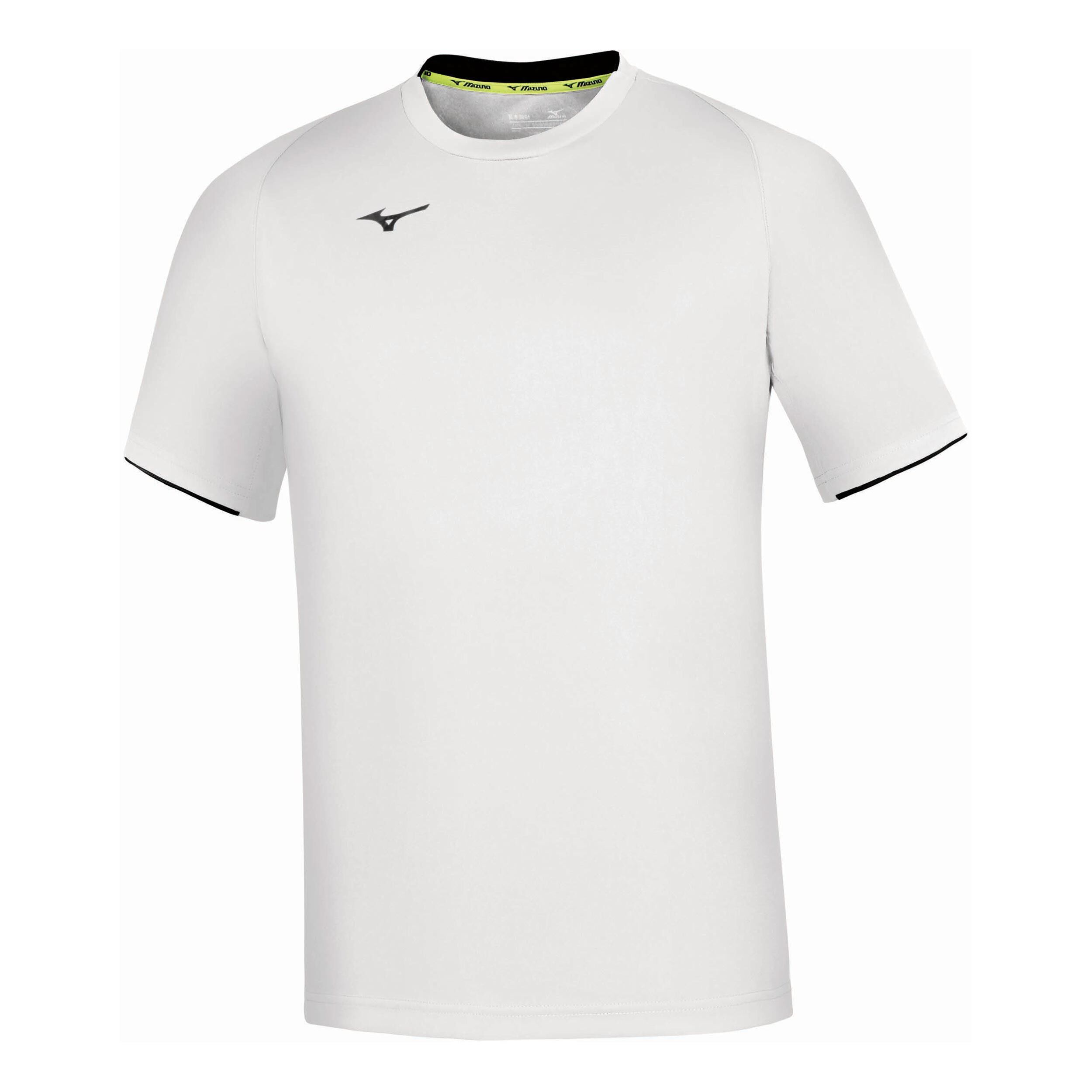Mizuno Core T-shirt Hommes - Blanc , Bleu