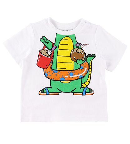 Stella McCartney Kids T-Shirt - Weiß m. Druck