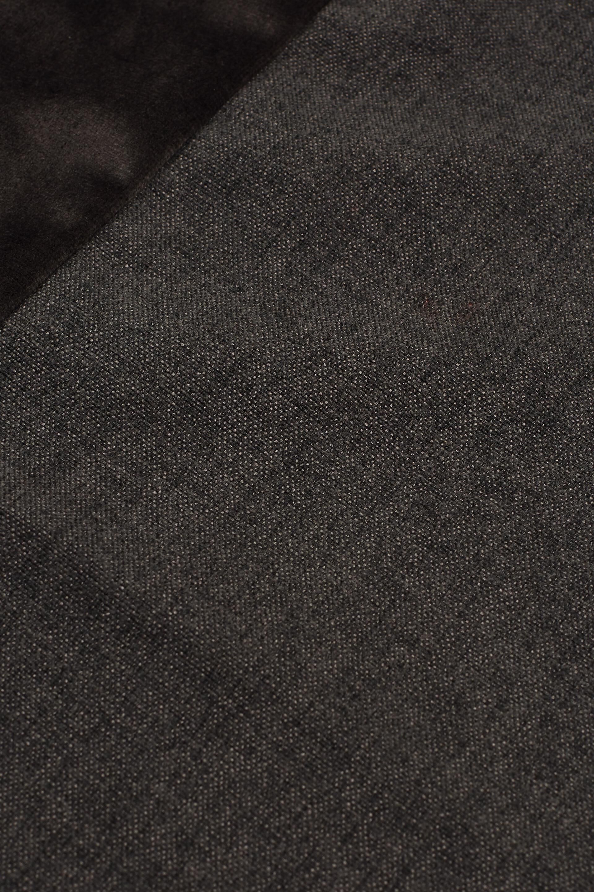Housse de coussin en mélange de matières à teneur en micro velours