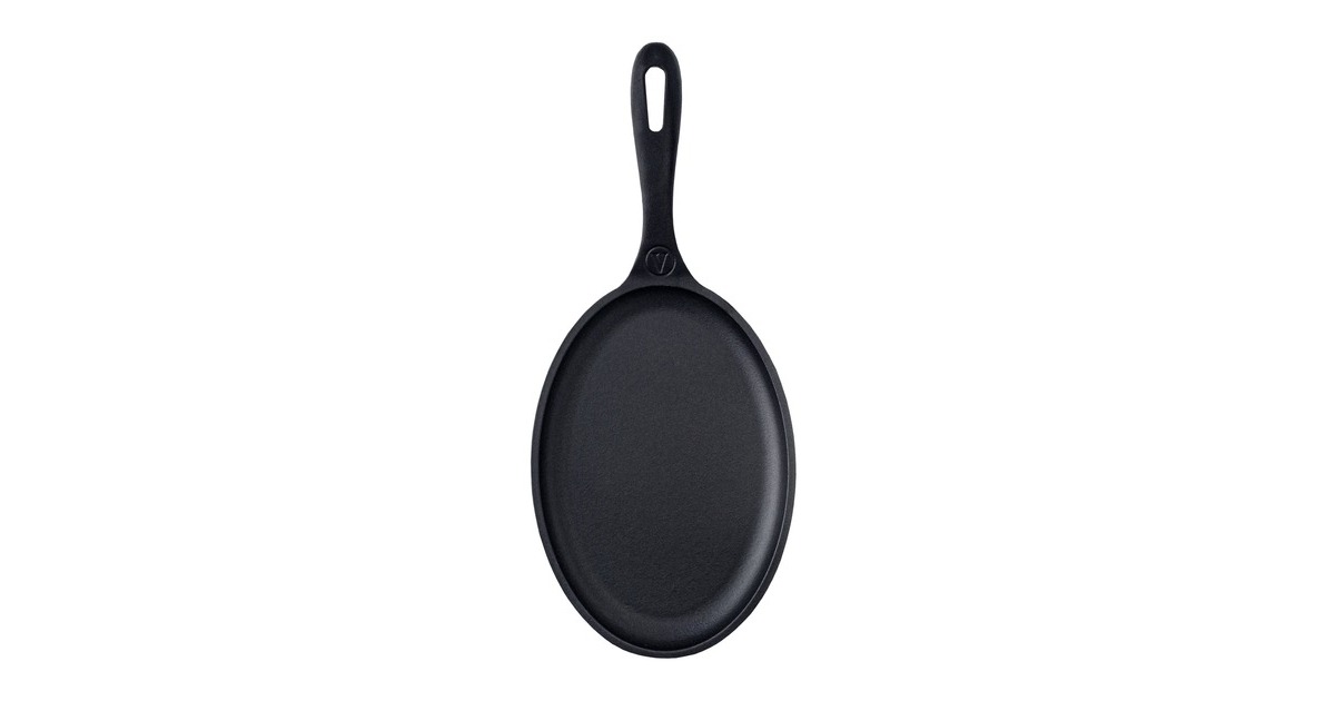 VictoriaFajita Skillet 24 x 17,5 cm, Seasoned bak-/braadpan  (Zwart, Color packaging)