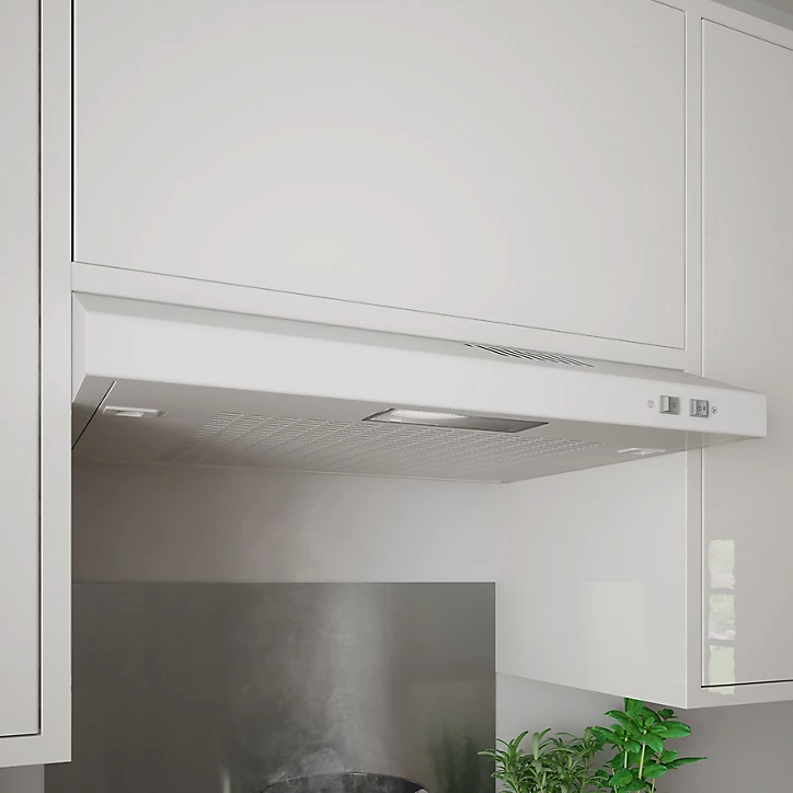 Hotte casquette blanche GoodHome VHW60, 60 cm