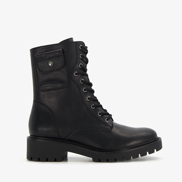 Nova dames veterboots met zakje