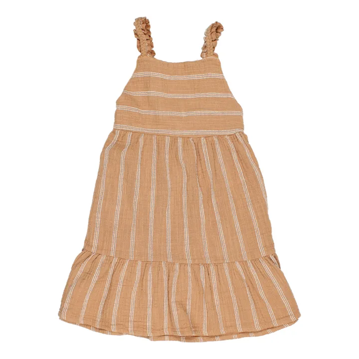 Búho Robe Texturée Rayée | Caramel