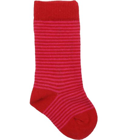 Smallstuff Kniestrümpfe - Rot/Pink gestreift