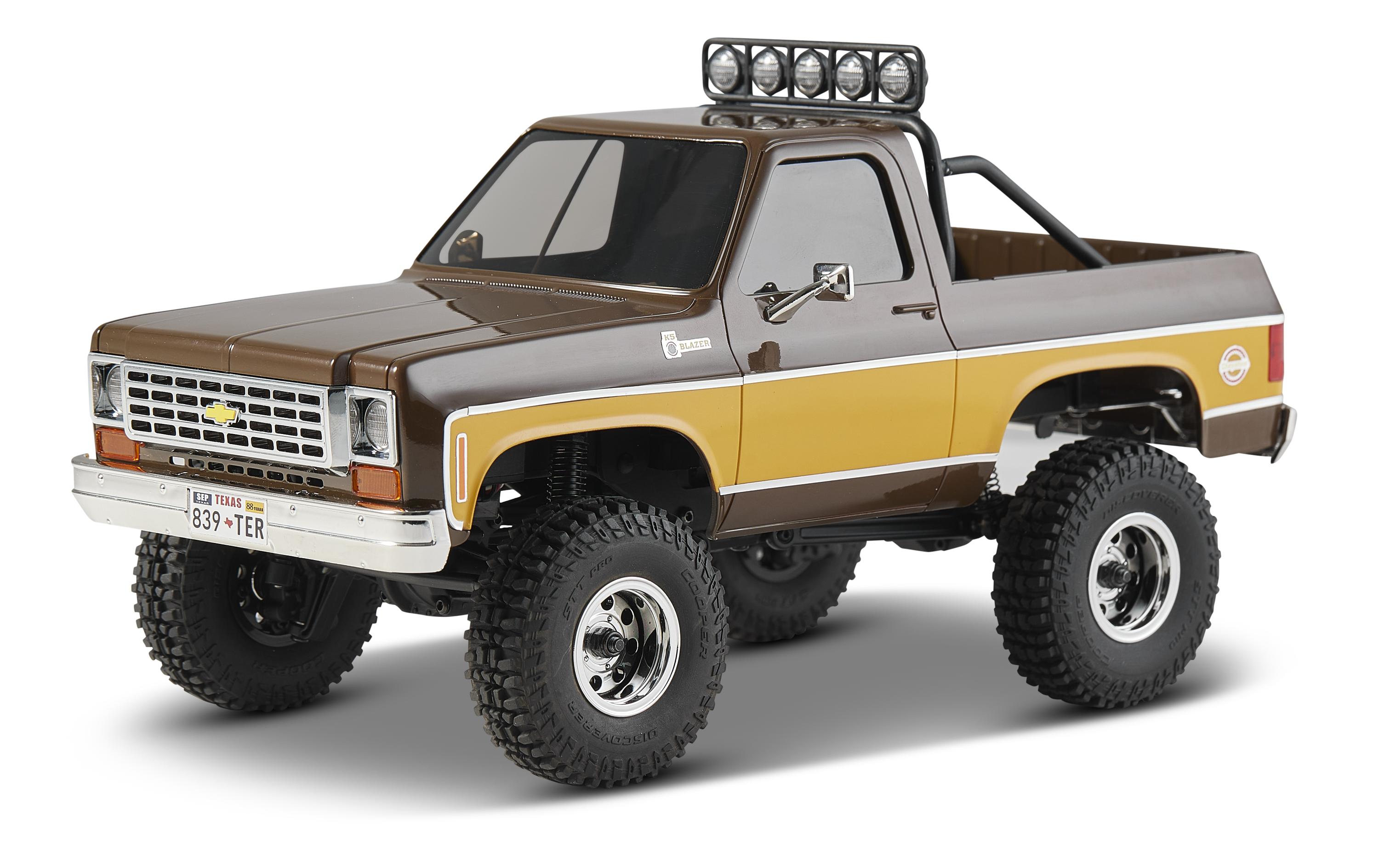 Scale Crawler Chervolet K5 Blazer, Braun, RTR, 1:24<br>FCX24 Mini Rock Crawler mit detaillierter Chevy Blazer Karosserie und 2-Gang Getriebe