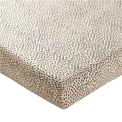 Linge de lit polycoton style wax fleurs stylisées - BECQUET CRÉATION
