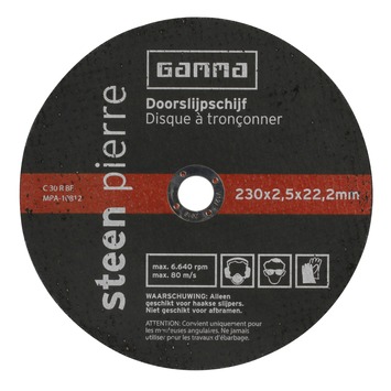 GAMMA doorslijpschijf230mm 2.5mm steen
