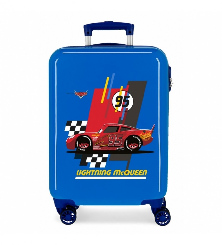 Joumma Bags Maleta de cabina rgida Lightning McQueen Azul -38x55x20 cm-