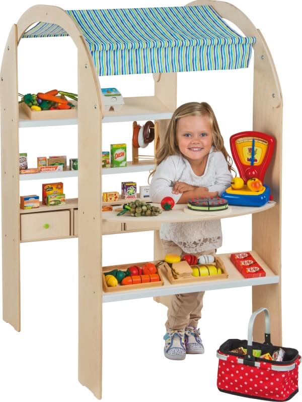 Kaufladen-Marktstand mit Markise