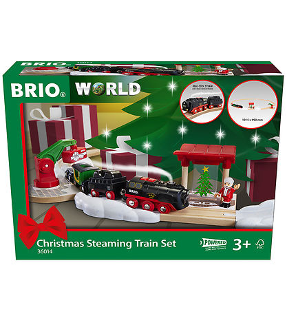 BRIO Eisenbahnset - 36014 - Weihnachts-Dämpfset Train