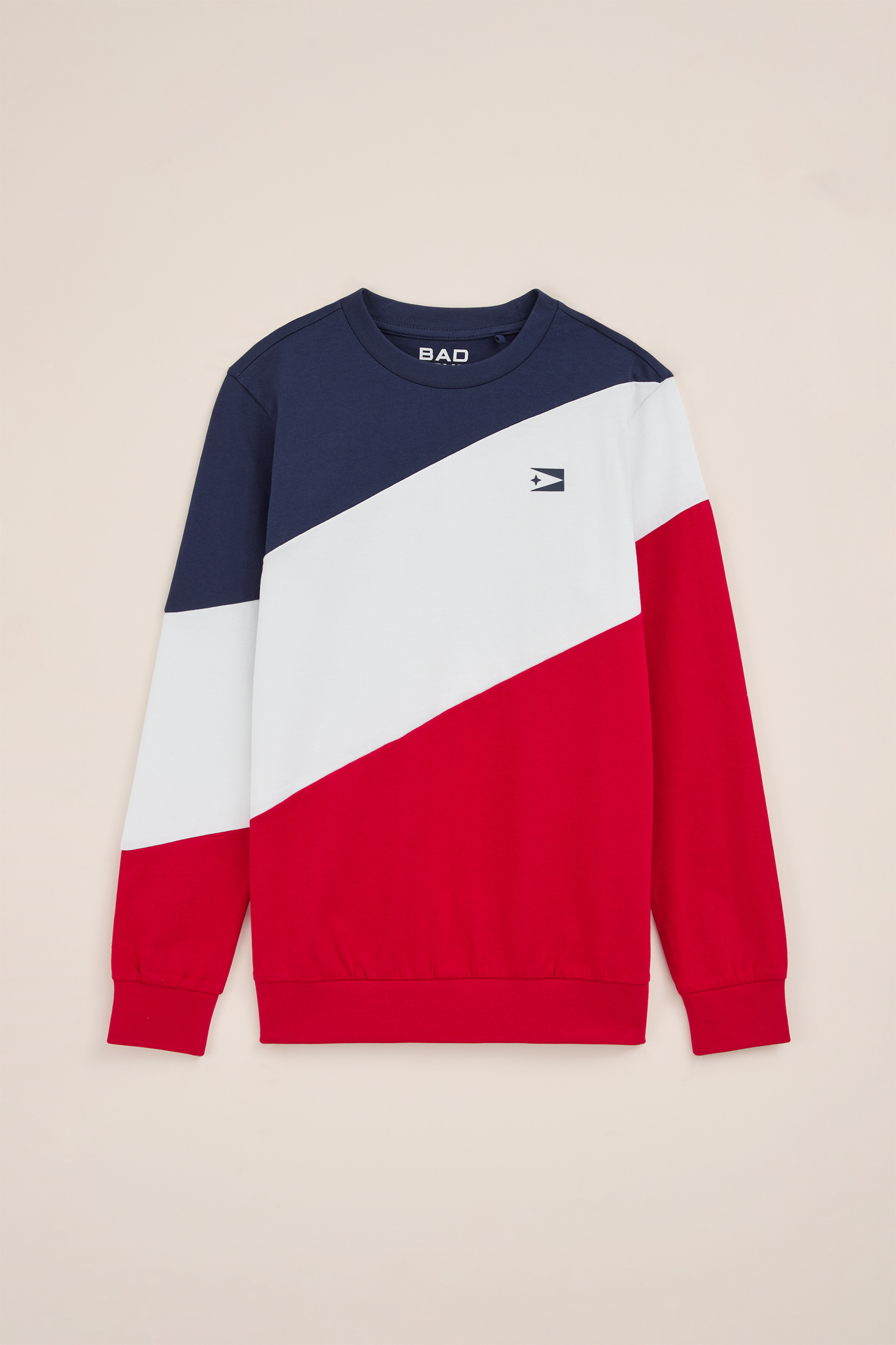 Jongens T-shirt met colourblock Bad Boys Rood