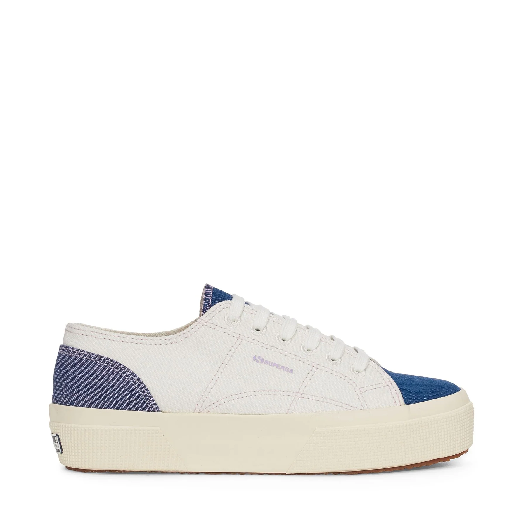 2740 PLATFORM REVERSE DENIM-AVORIO-BLUE-VIOLET