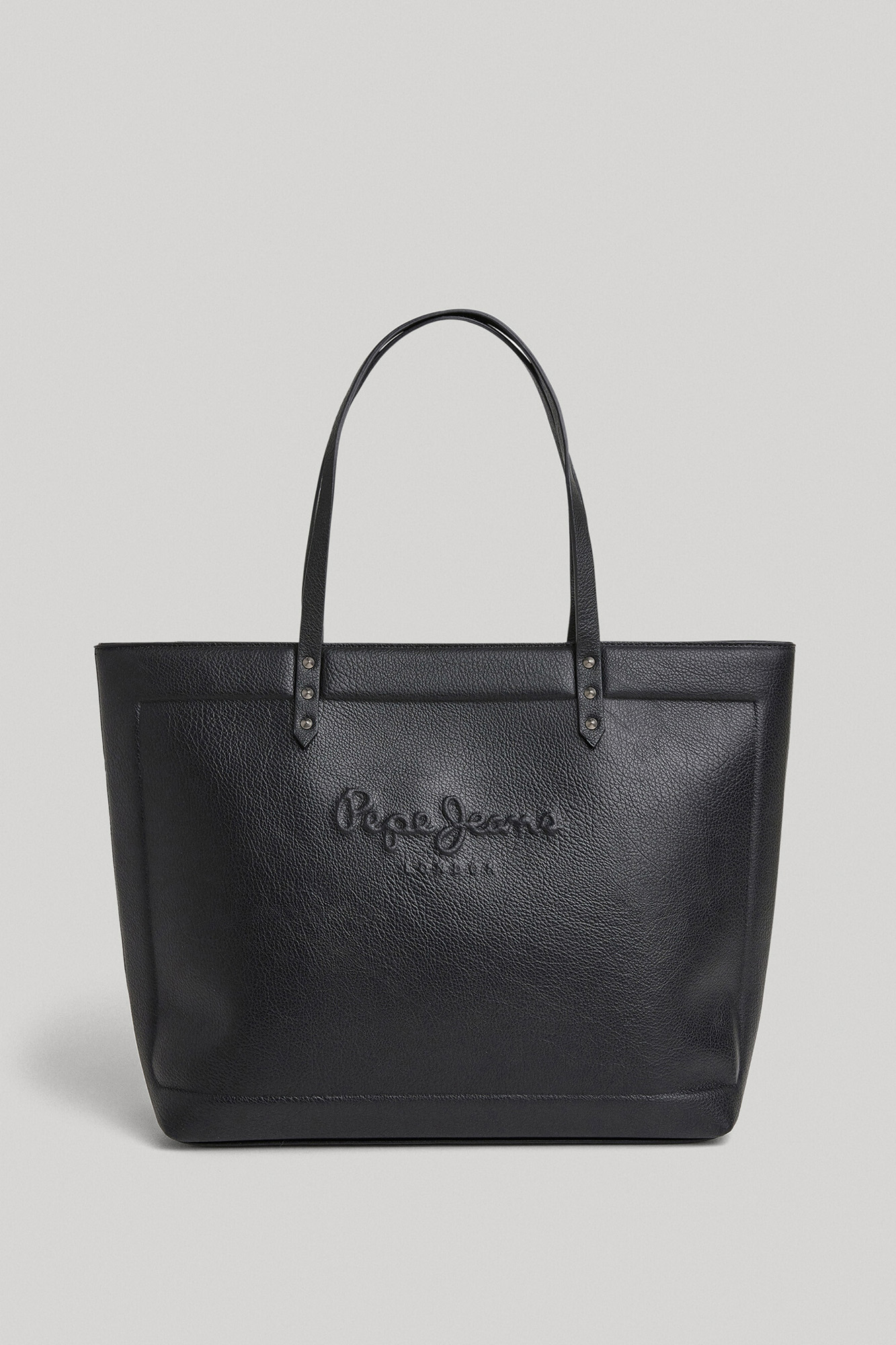 sacola de compras com logotipo em relevo