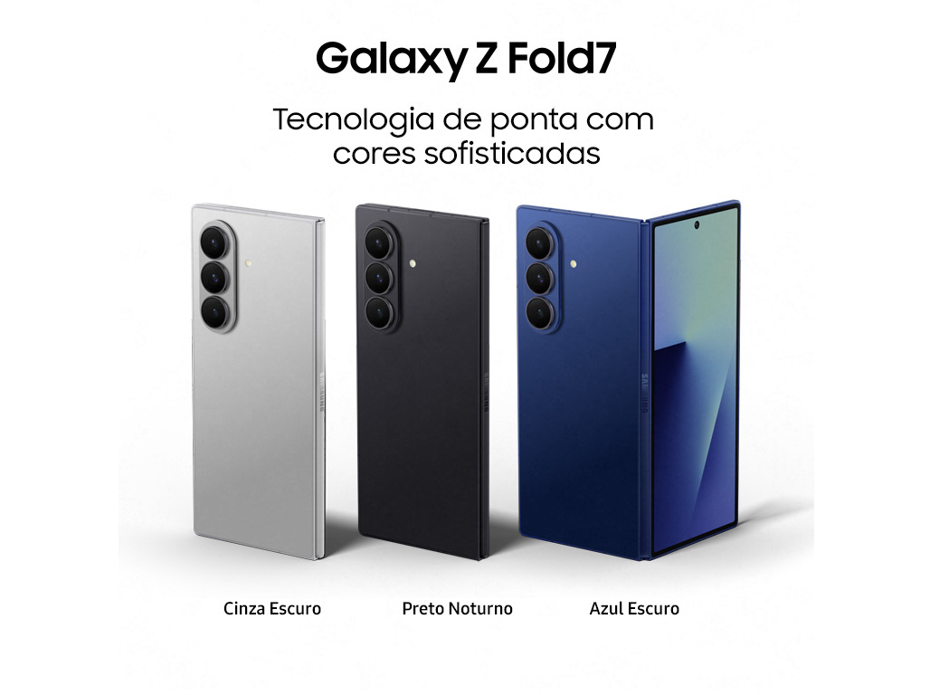 SMARTPHONE SAMSUNG GALAXY Z FOLD7 512GB PRETO
