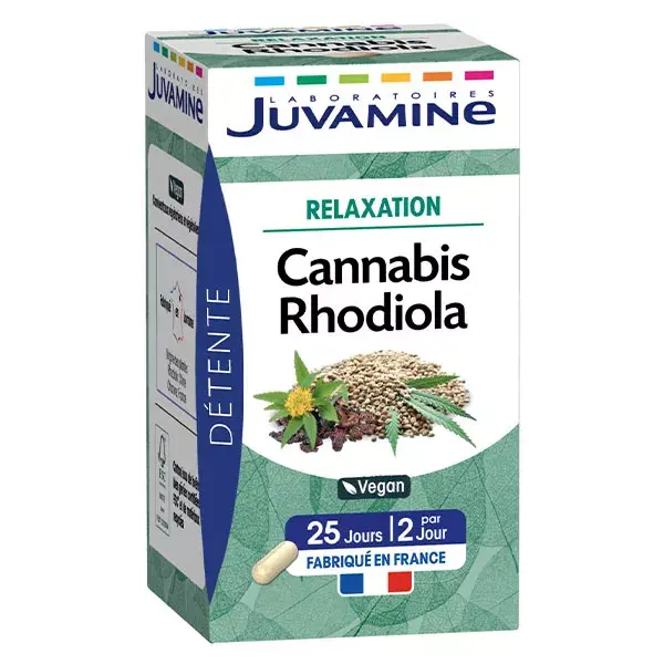 Juvamine Cannabis e Rhodiola 50 cápsulas vegetais