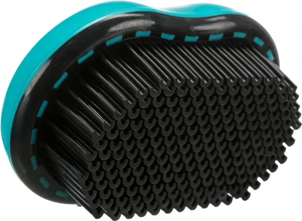 Trixie Upholstery and textile brush, TPR, 7 × 10 cm, sort/turkis