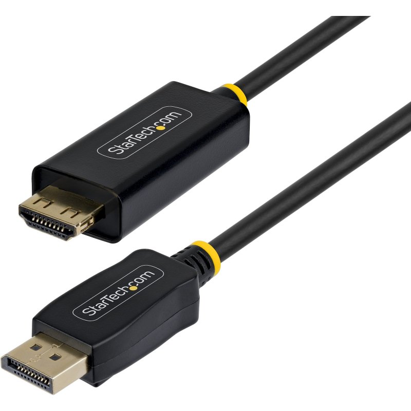 StarTech.com Câble Adaptateur DisplayPort vers HDMI de 4,5m avec Connecteurs à Verrouillage, 4K 60Hz, HDR, Convertisseur Vidéo DP vers HDMI Unidirectionnel, DP Desktop vers Moniteur HDMI