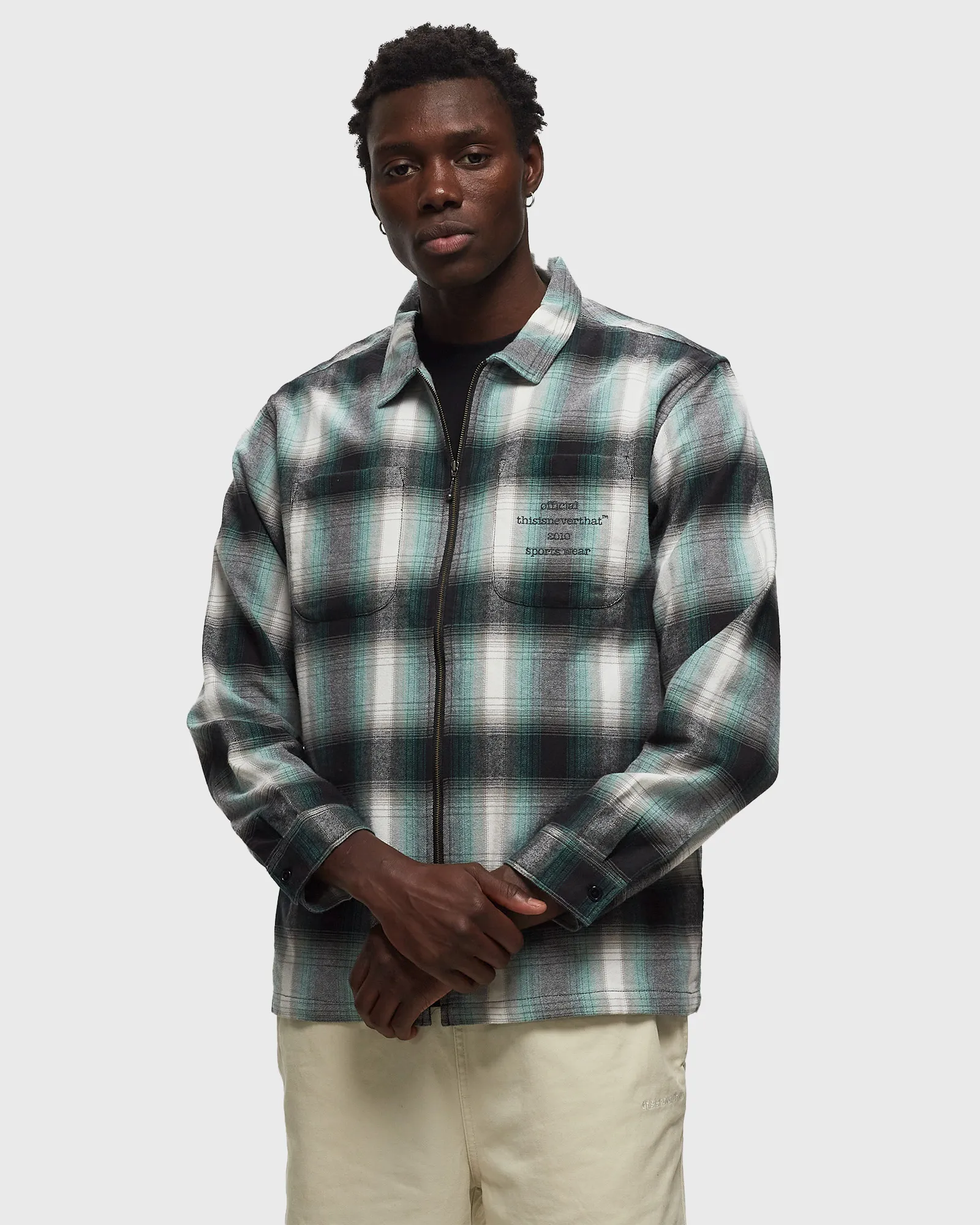 thisisneverthat Flannel Zip Shirt