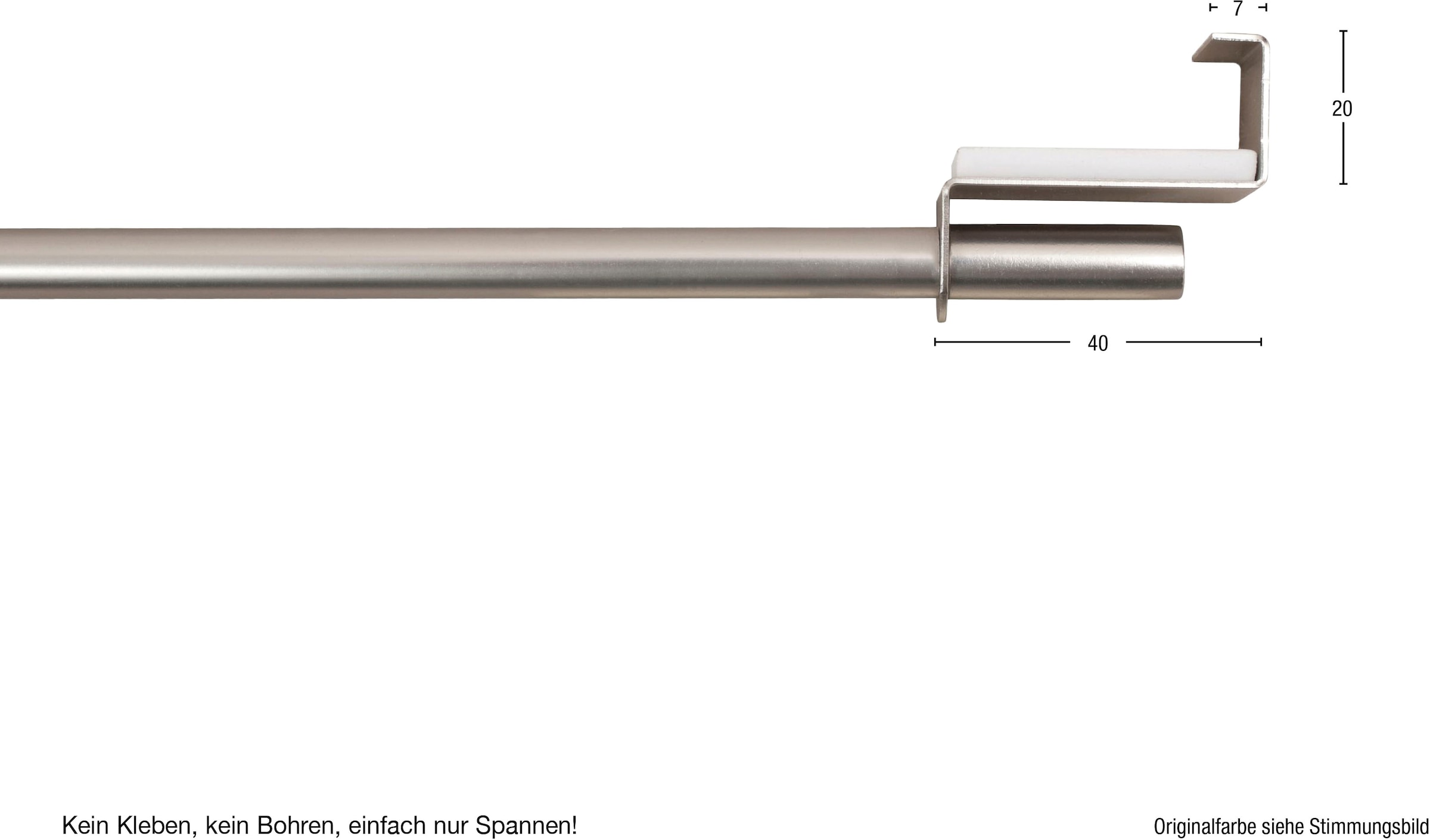 GARESA Scheibenstange »SPANNFIX« Ø 9 mm 1 läufig-läufig Fixmass