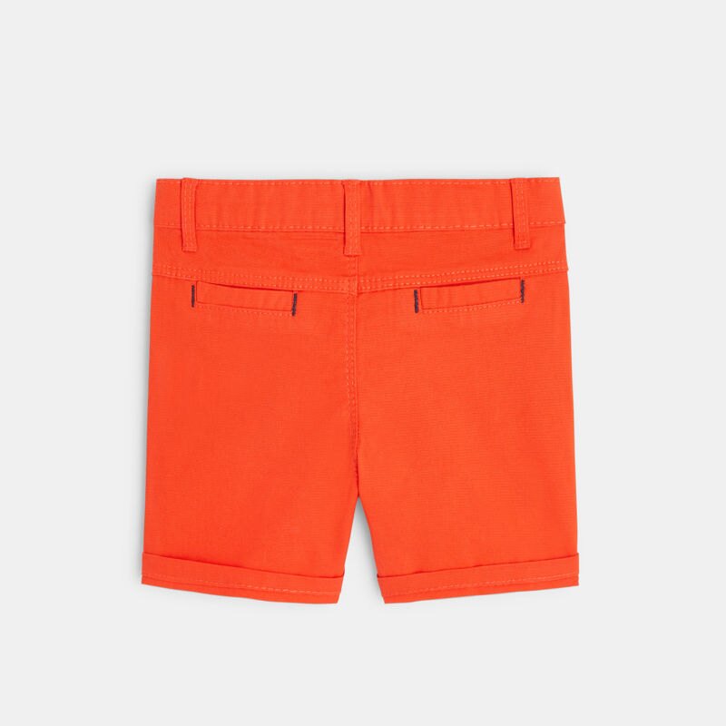 Short en toile rouge bébé garçon Rouge