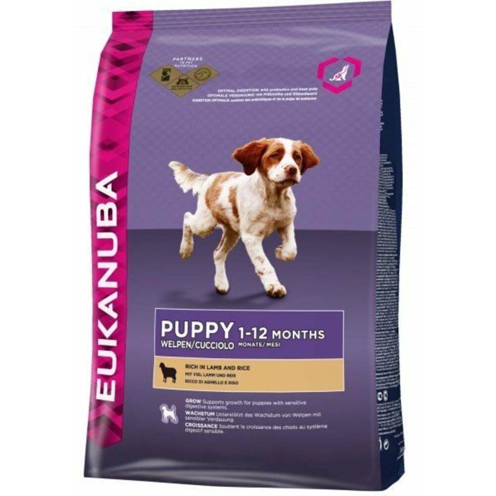 Eukanuba Dog Puppy - Junior Lam - Rijst12 kg
