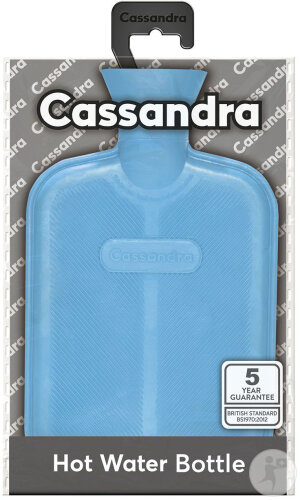 Cassandra Bouillotte Caoutchouc Bleue 1 Pièce